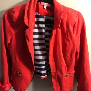 Delia’s coral blazer